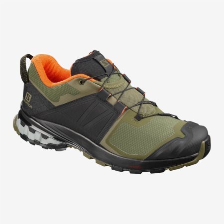 Scarpe Trail Running Salomon XA WILD Uomo Verde Oliva/Nere IT 7-D10